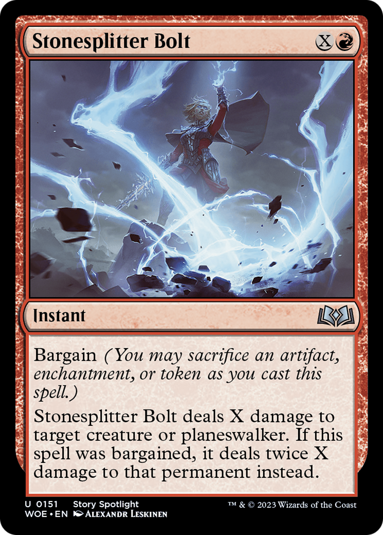 Stonesplitter Bolt [Wilds of Eldraine] | The CG Realm