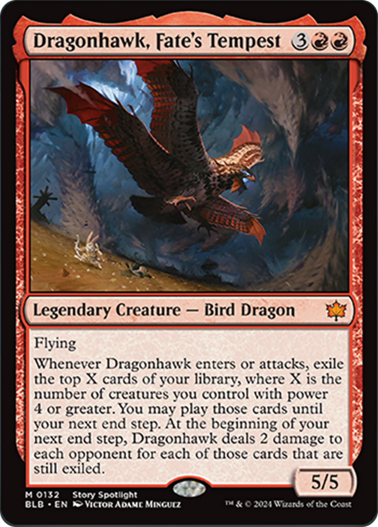 Dragonhawk, Fate's Tempest [Bloomburrow] | The CG Realm