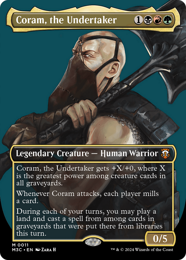 Coram, the Undertaker (Borderless) [Modern Horizons 3 Commander] | The CG Realm