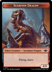 Scorpion Dragon // Plot Double-Sided Token [Outlaws of Thunder Junction Tokens] | The CG Realm