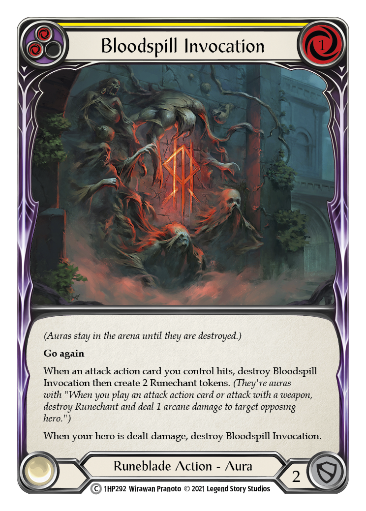 Bloodspill Invocation (Yellow) [1HP292] (History Pack 1) | The CG Realm