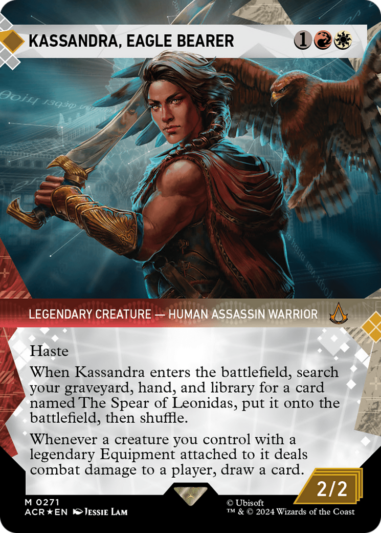 Kassandra, Eagle Bearer (Showcase) (Textured Foil) [Assassin's Creed] | The CG Realm