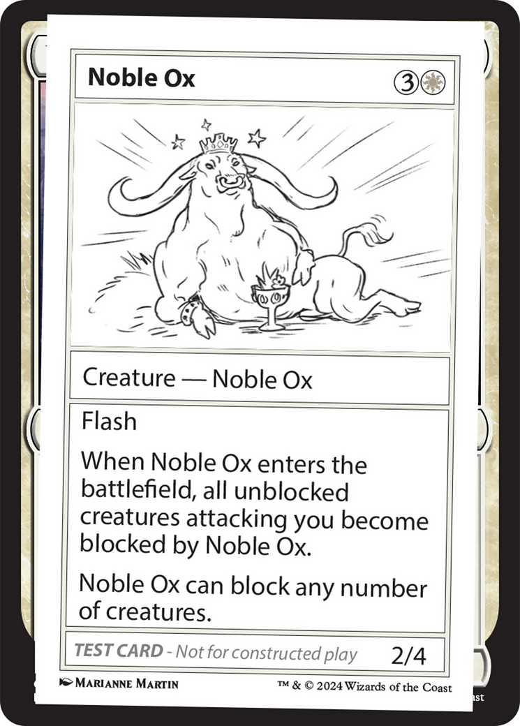 Noble Ox [Mystery Booster 2 Playtest Cards] | The CG Realm