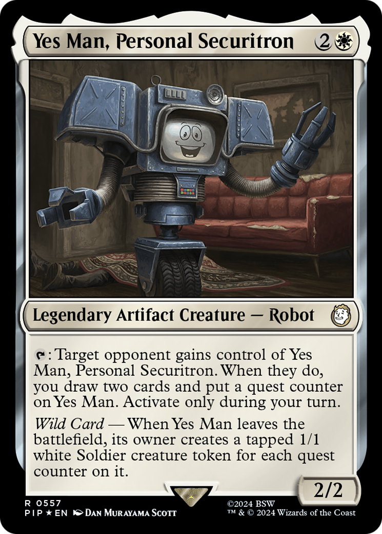 Yes Man, Personal Securitron (Surge Foil) [Fallout] | The CG Realm