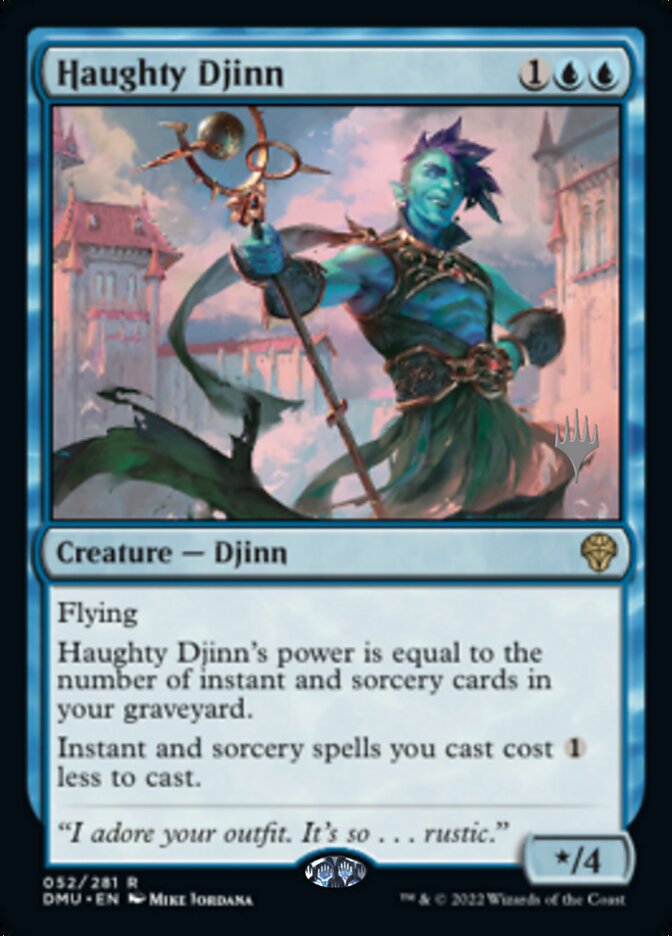 Haughty Djinn (Promo Pack) [Dominaria United Promos] | The CG Realm