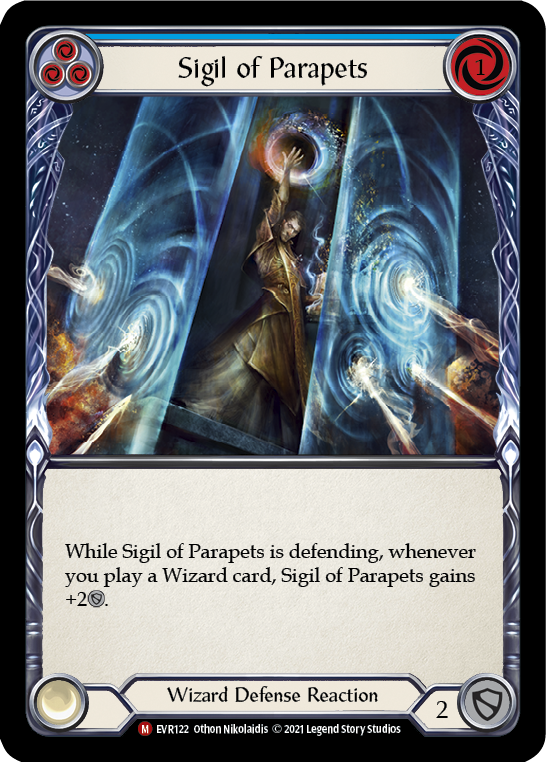 Sigil of Parapets [EVR122] (Everfest)  1st Edition Rainbow Foil | The CG Realm