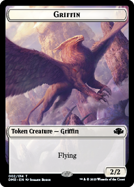 Goblin // Griffin Double-Sided Token [Dominaria Remastered Tokens] | The CG Realm