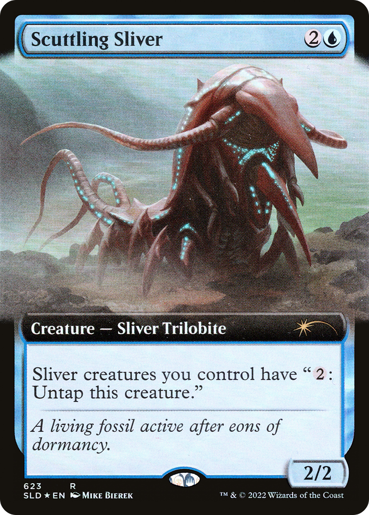 Scuttling Sliver (Extended Art) [Secret Lair Drop Promos] | The CG Realm