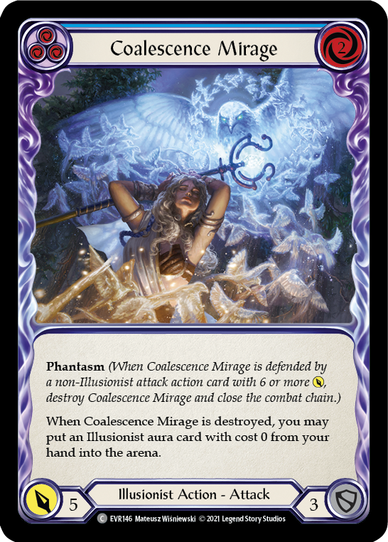 Coalescence Mirage (Blue) [EVR146] (Everfest)  1st Edition Rainbow Foil | The CG Realm