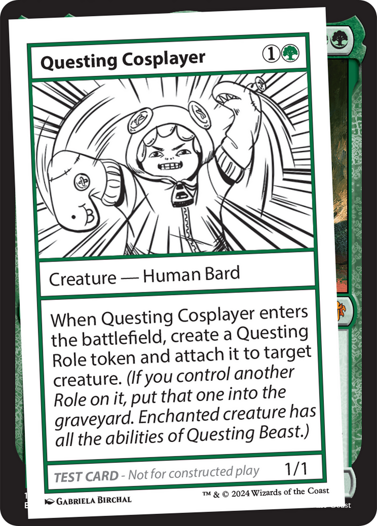 Questing Cosplayer [Mystery Booster 2 Playtest Cards] | The CG Realm