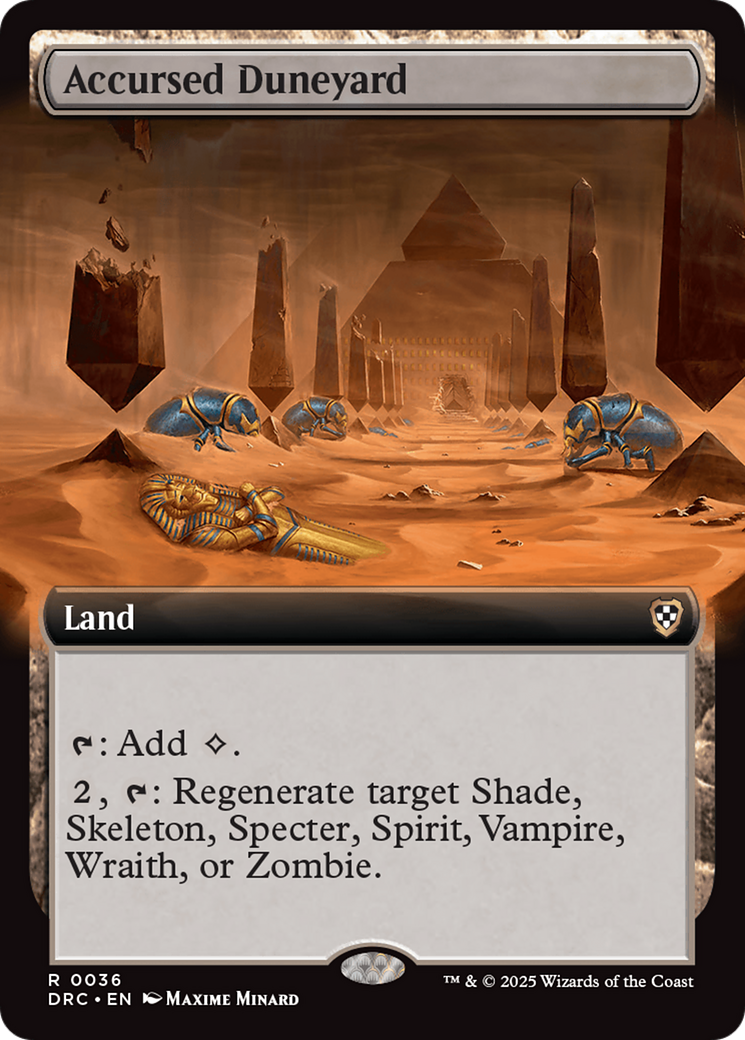 Accursed Duneyard (Extended Art) [Aetherdrift Commander] | The CG Realm