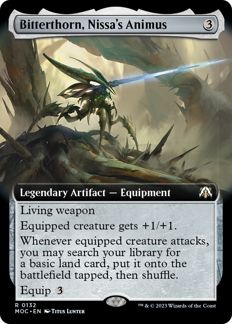 Bitterthorn, Nissa's Animus (Extended Art) [March of the Machine Commander] | The CG Realm