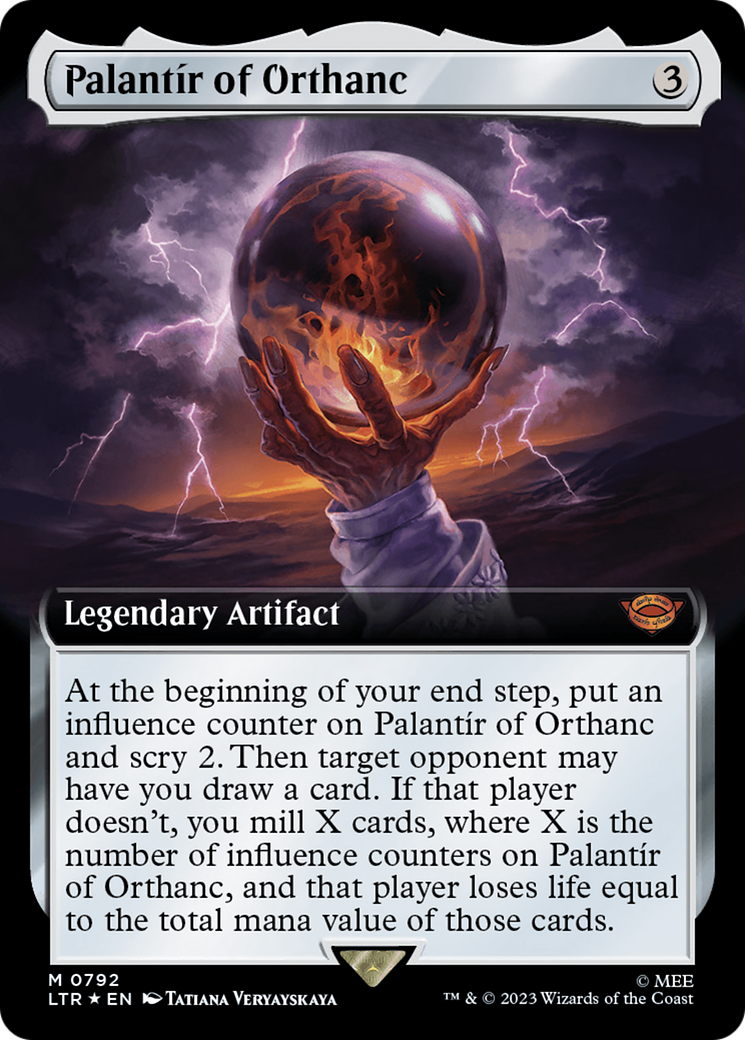 Palantir of Orthanc (Extended Art) (Surge Foil) [The Lord of the Rings: Tales of Middle-Earth] | The CG Realm