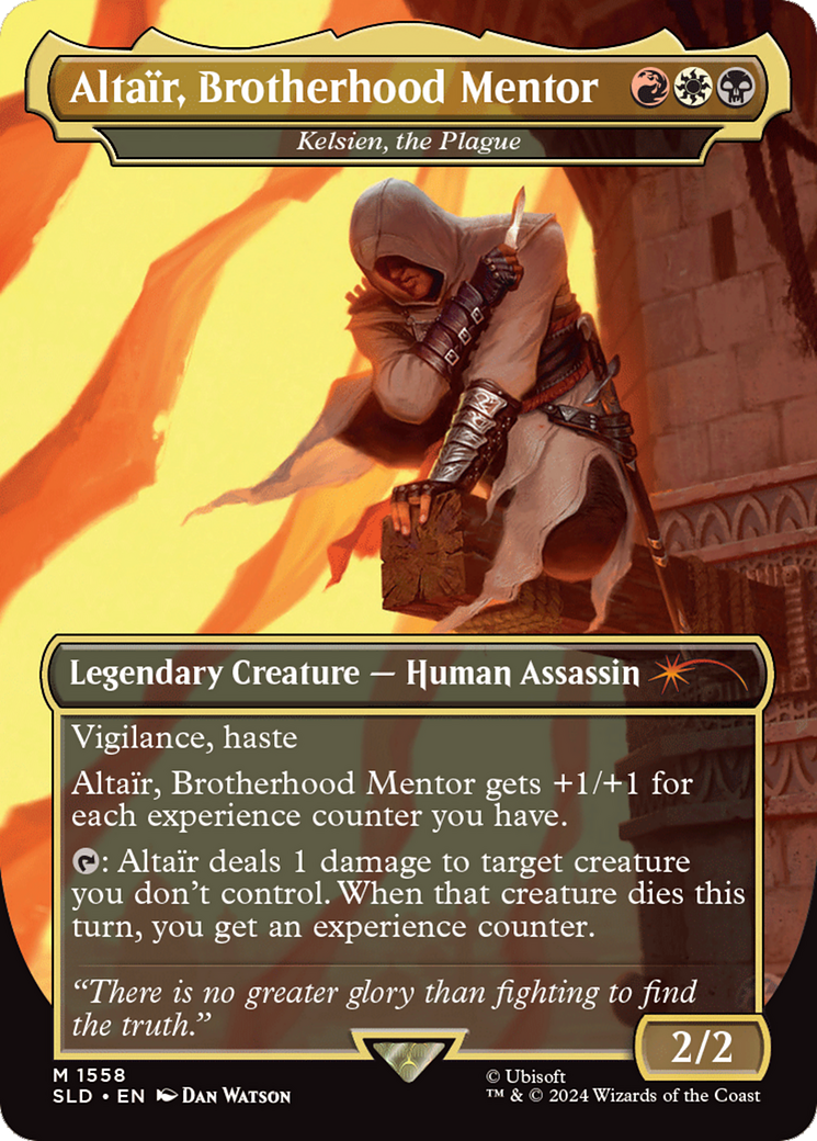 Altair, Brotherhood Mentor - Kelsien, the Plague (Rainbow Foil) [Secret Lair Drop Series] | The CG Realm