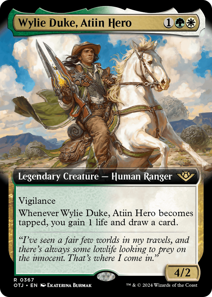 Wylie Duke, Atiin Hero (Extended Art) [Outlaws of Thunder Junction] | The CG Realm