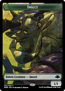 Insect // Sheep Double-Sided Token [Dominaria Remastered Tokens] | The CG Realm