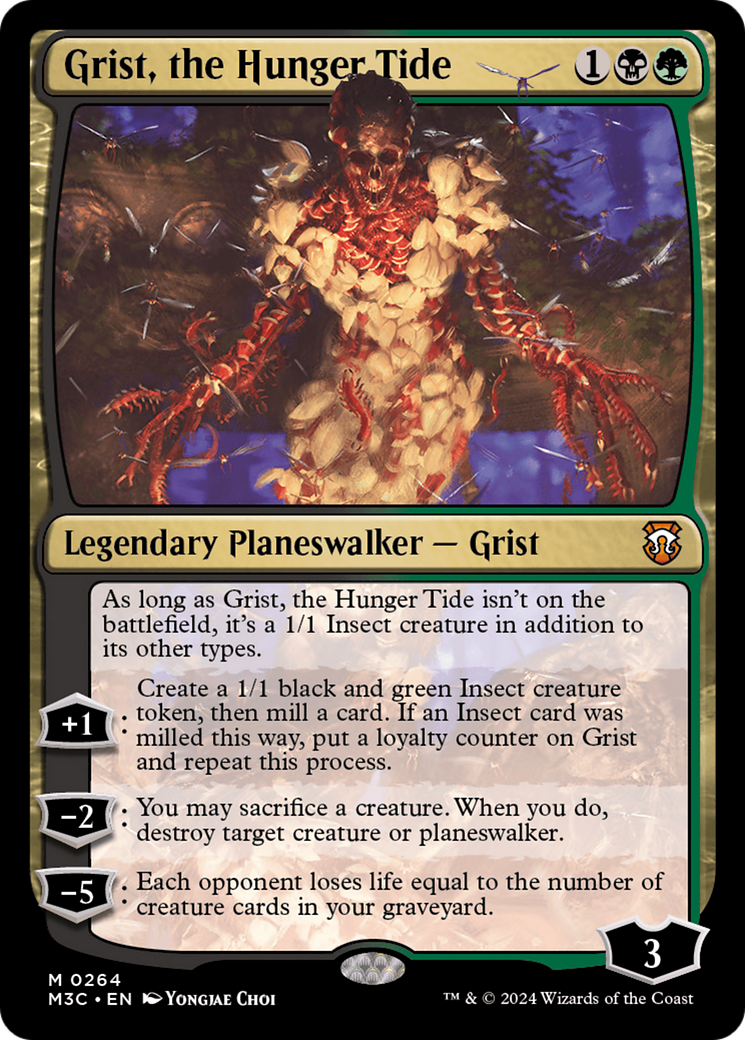 Grist, the Hunger Tide (Ripple Foil) [Modern Horizons 3 Commander] | The CG Realm