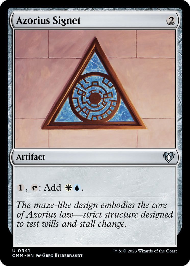 Azorius Signet [Commander Masters] | The CG Realm