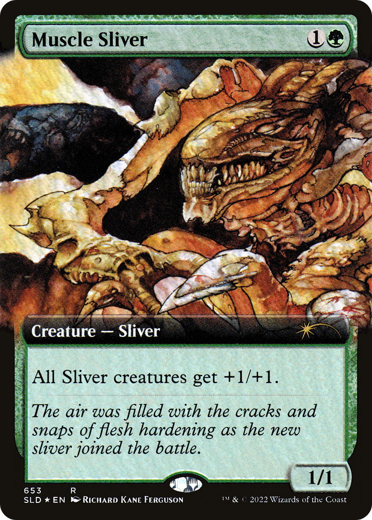 Muscle Sliver (Extended Art) [Secret Lair Drop Promos] | The CG Realm