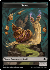 Snail // Thundertrap Trainer Double-Sided Token [Bloomburrow Tokens] | The CG Realm