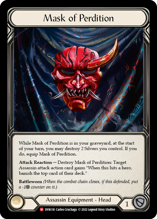 Mask of Perdition [DYN118] (Dynasty)  Cold Foil | The CG Realm