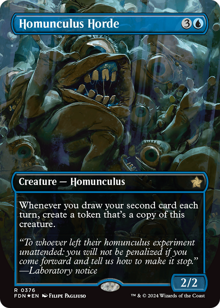 Homunculus Horde (Borderless) (Mana Foil) [Foundations] | The CG Realm