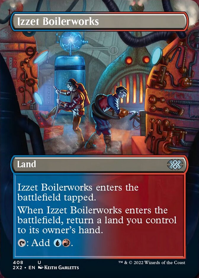 Izzet Boilerworks (Borderless Alternate Art) [Double Masters 2022] | The CG Realm