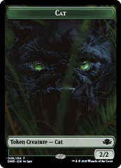 Insect // Cat (008) Double-Sided Token [Dominaria Remastered Tokens] | The CG Realm