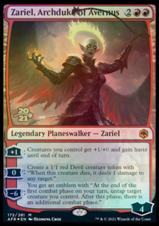 Zariel, Archduke of Avernus [Dungeons & Dragons: Adventures in the Forgotten Realms Prerelease Promos] | The CG Realm