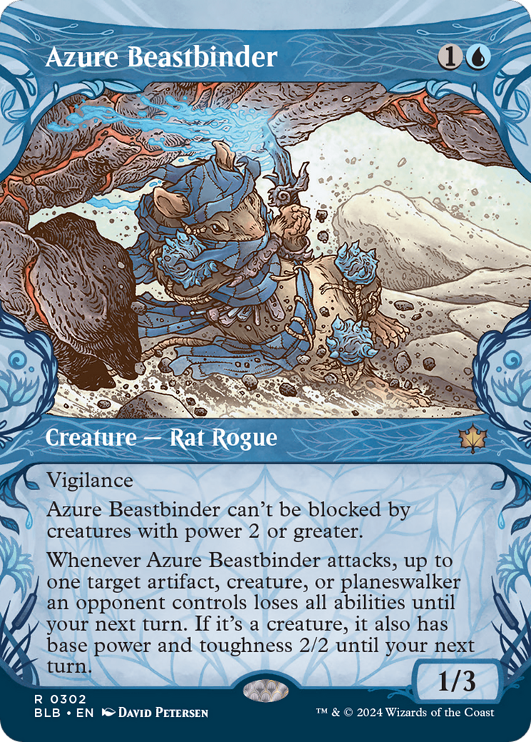 Azure Beastbinder (Showcase) [Bloomburrow] | The CG Realm