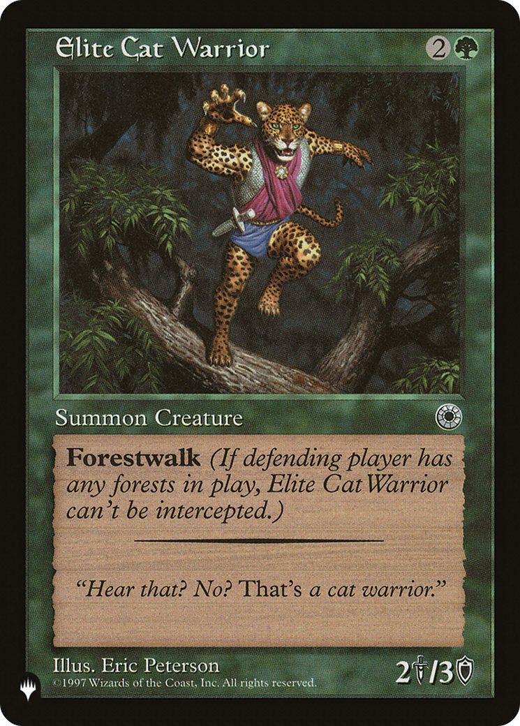 Elite Cat Warrior (Flavor Text) [The List] | The CG Realm