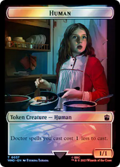 Human (0037) // Food (0059) Double-Sided Token (Surge Foil) [Doctor Who Tokens] | The CG Realm