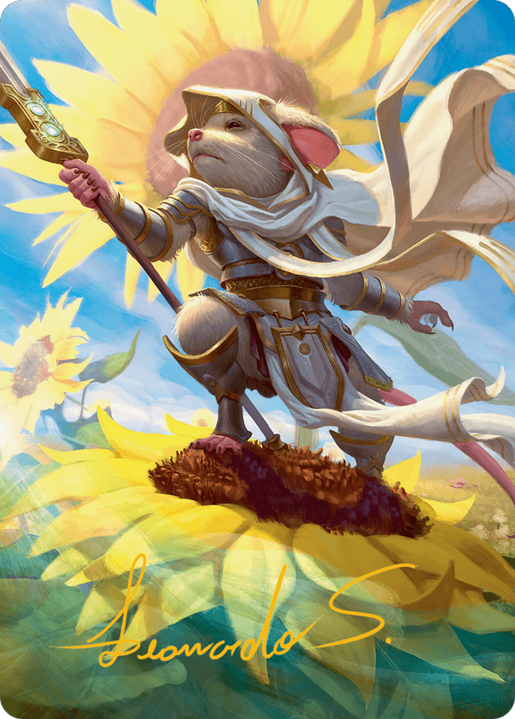 Elspeth, Sun's Champion Art Card (Gold-Stamped Signature) [Bloomburrow Art Series] | The CG Realm