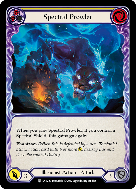 Spectral Prowler (Yellow) [DYN225] (Dynasty)  Rainbow Foil | The CG Realm