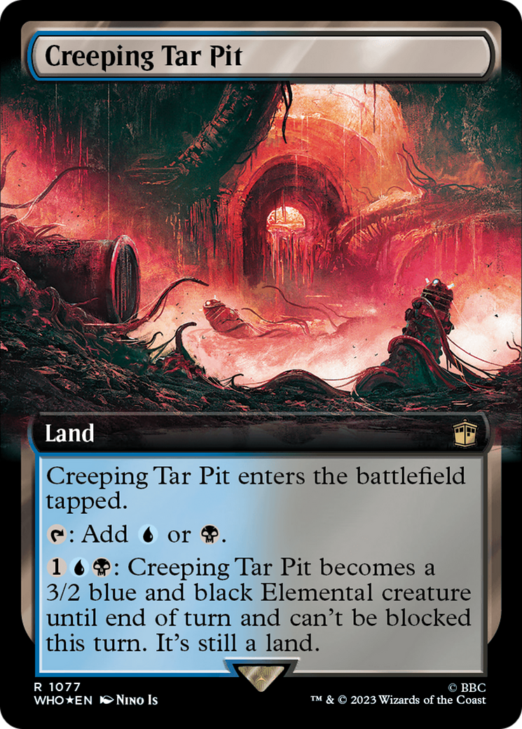 Creeping Tar Pit (Extended Art) (Surge Foil) [Doctor Who] | The CG Realm