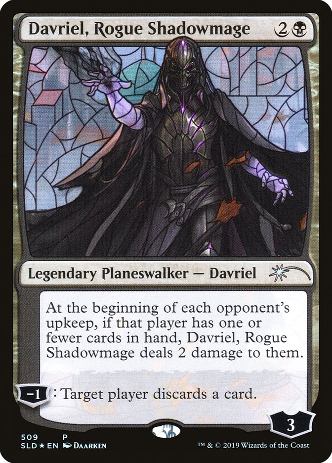 Davriel, Rogue Shadowmage (Stained Glass) [Secret Lair Drop Promos] | The CG Realm