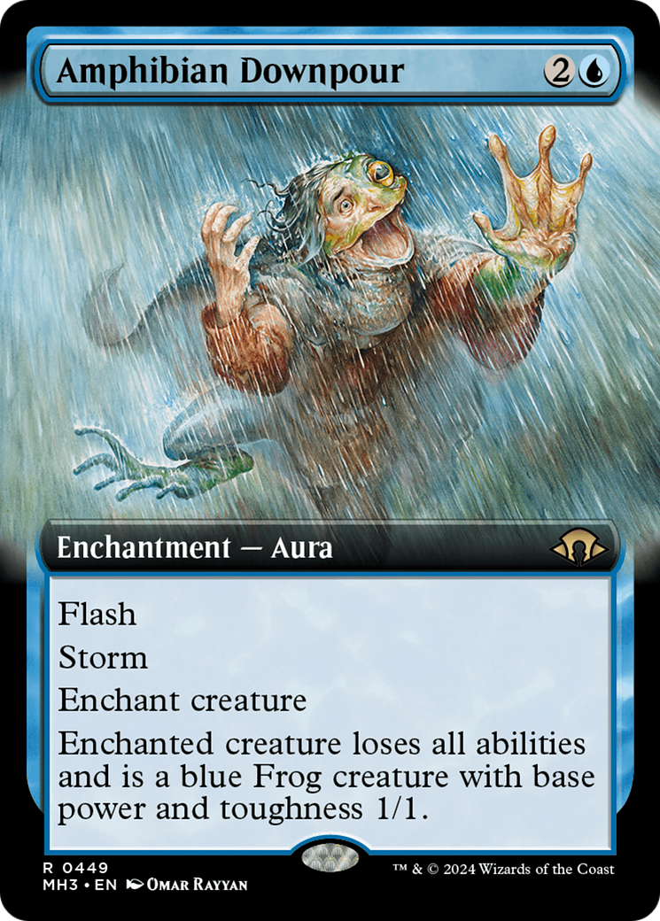 Amphibian Downpour (Extended Art) [Modern Horizons 3] | The CG Realm