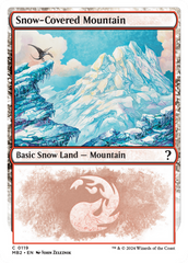 Snow-Covered Mountain (White Border) [Mystery Booster 2] | The CG Realm