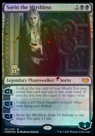 Sorin the Mirthless [Innistrad: Crimson Vow Prerelease Promos] | The CG Realm