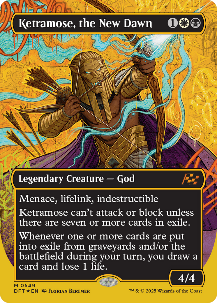 Ketramose, the New Dawn (Borderless) (First-Place Foil) [Aetherdrift] | The CG Realm