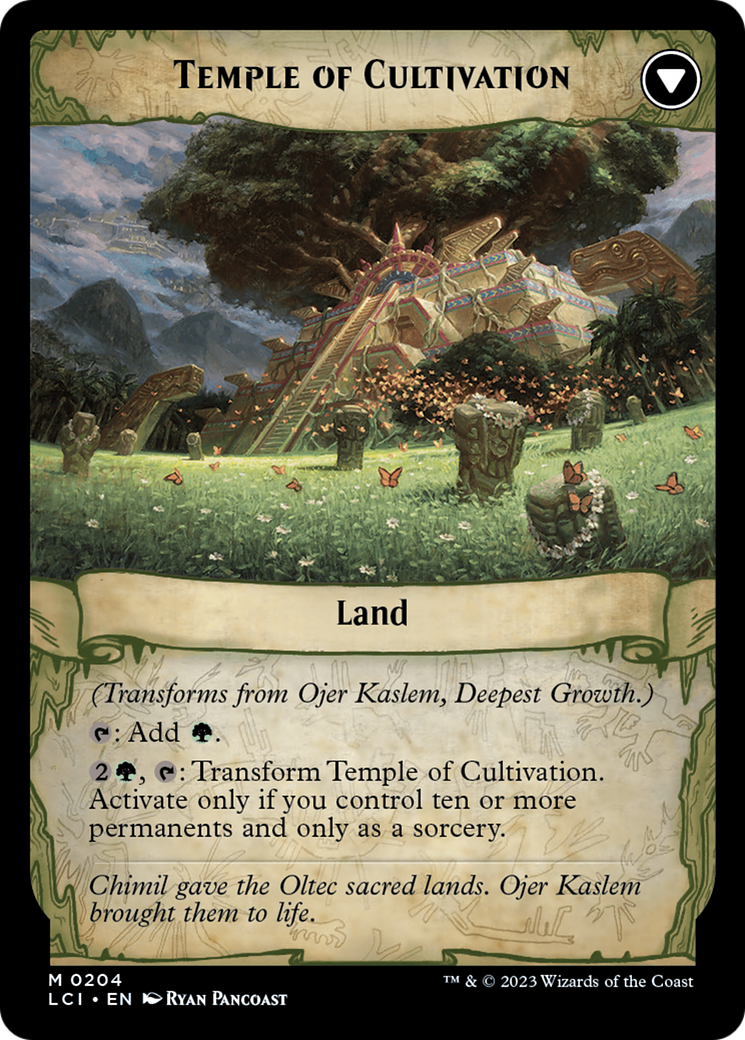 Ojer Kaslem, Deepest Growth // Temple of Cultivation [The Lost Caverns of Ixalan Prerelease Cards] | The CG Realm