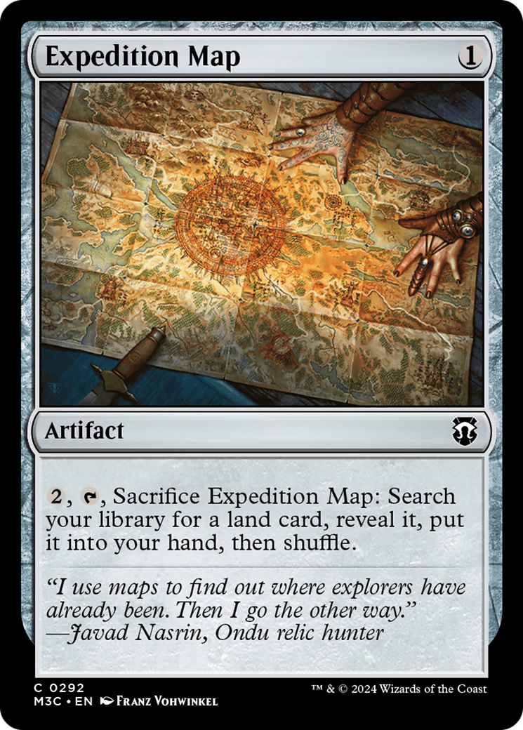 Expedition Map (Ripple Foil) [Modern Horizons 3 Commander] | The CG Realm