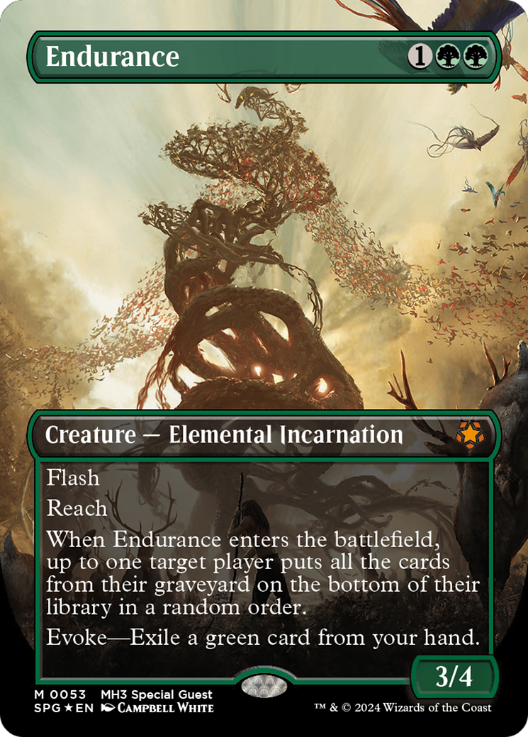 Endurance (Borderless) (Textured Foil) [Modern Horizons 3 Special Guests] | The CG Realm