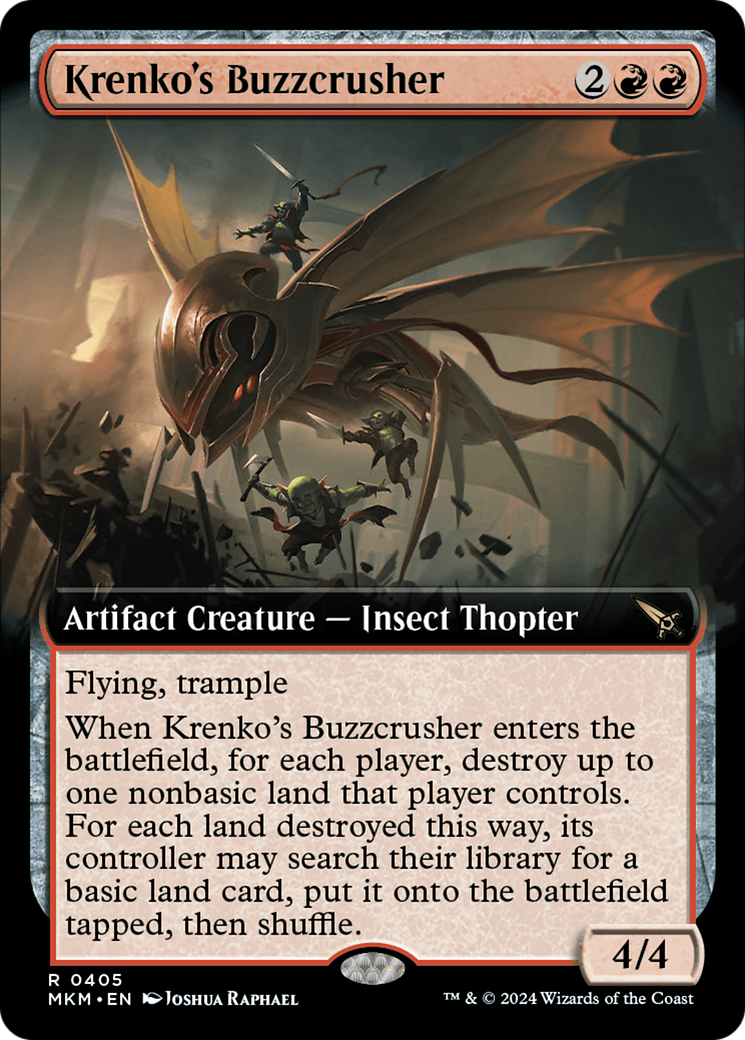 Krenko's Buzzcrusher (Extended Art) [Murders at Karlov Manor] | The CG Realm