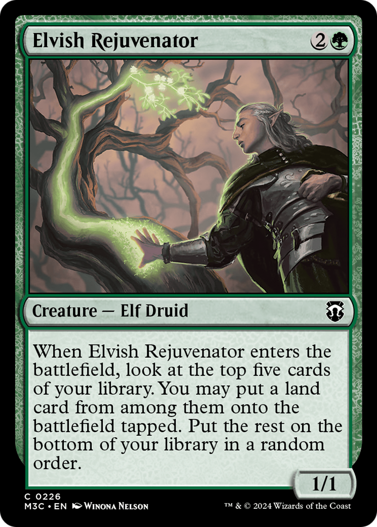 Elvish Rejuvenator (Ripple Foil) [Modern Horizons 3 Commander] | The CG Realm