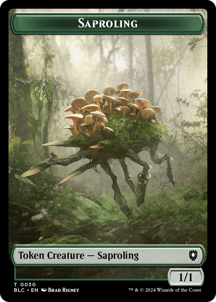 Hamster // Saproling Double-Sided Token [Bloomburrow Commander Tokens] | The CG Realm