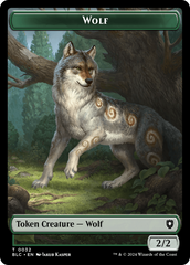 Goat // Wolf (032) Double-Sided Token [Bloomburrow Commander Tokens] | The CG Realm