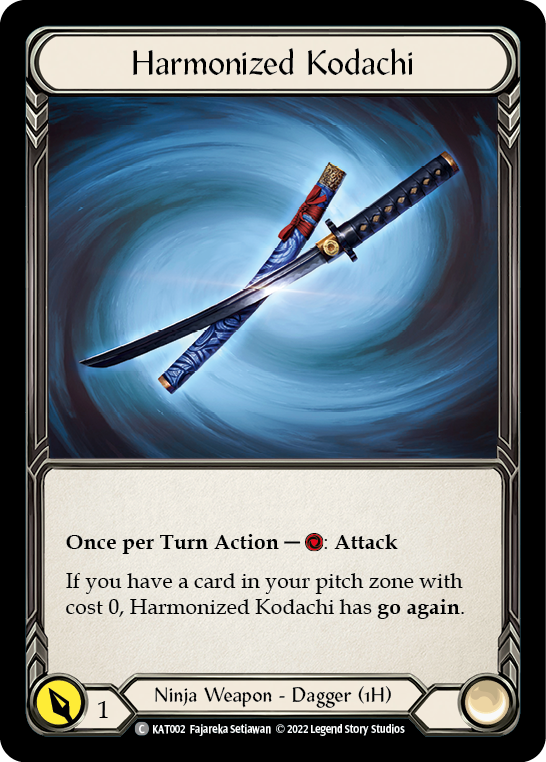 Harmonized Kodachi [KAT002] (Outsiders Katsu Blitz Deck) | The CG Realm