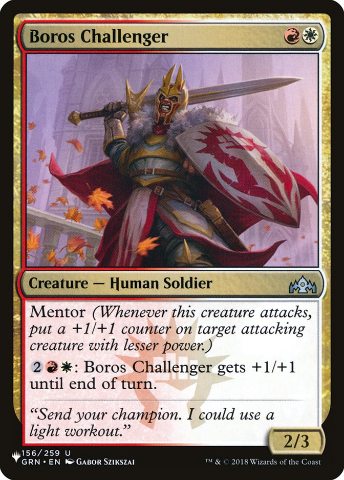 Boros Challenger [The List] | The CG Realm