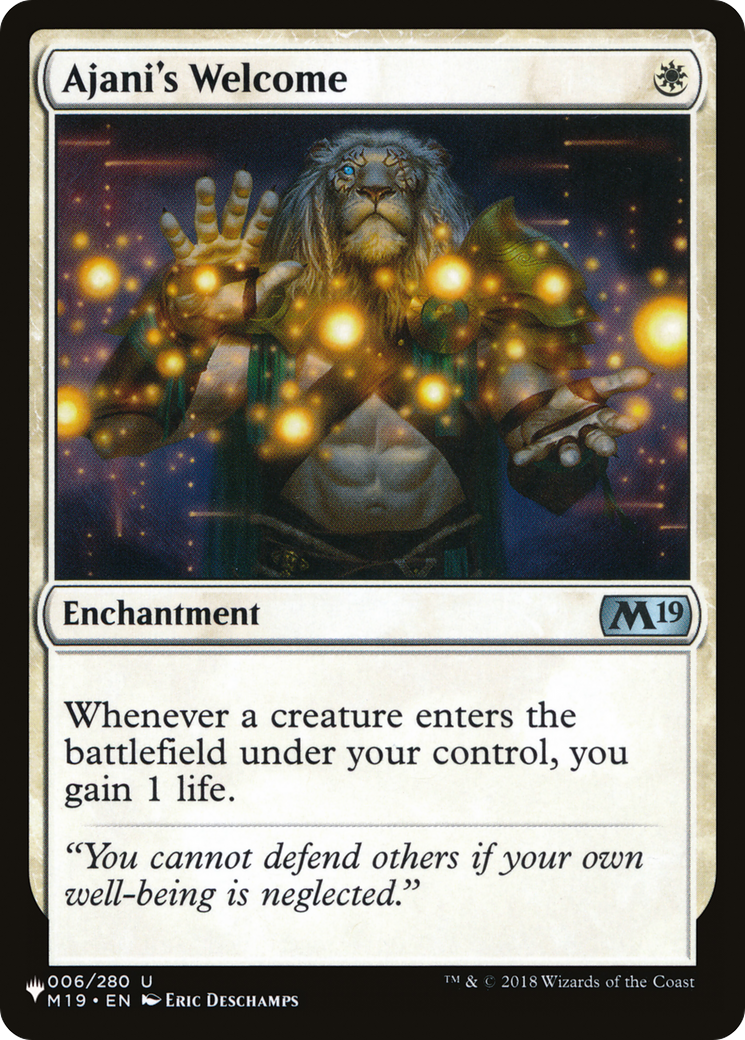 Ajani's Welcome [The List Reprints] | The CG Realm